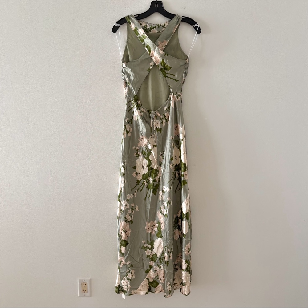 Reformation Sage Green Floral Maxi Dress - Picture 5 of 11